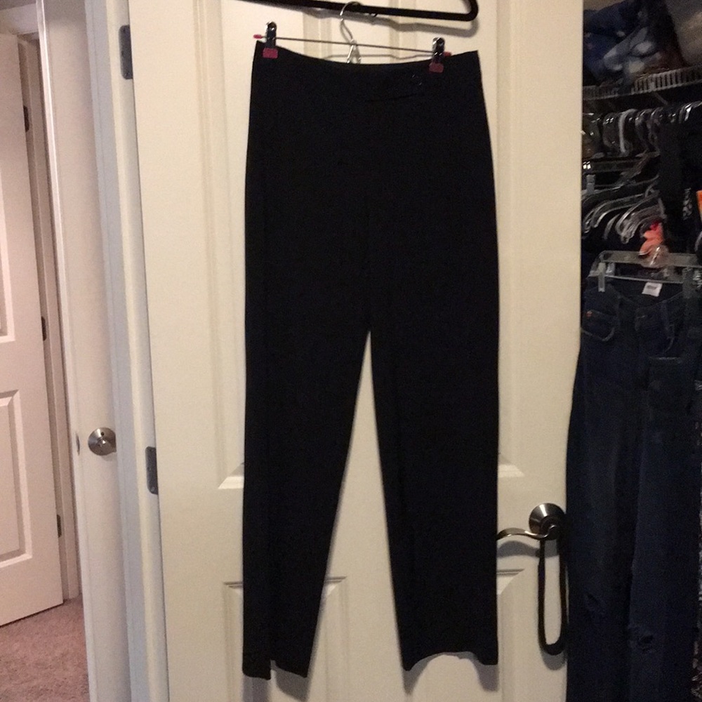 White Josie black market suit pants